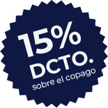 15% de descuento sobre el copago